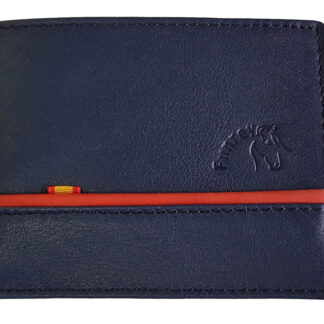 CARTERA PIEL AZUL MARINO