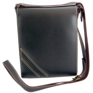 Bandolera para hombre de piel, hecha en Ubrique.