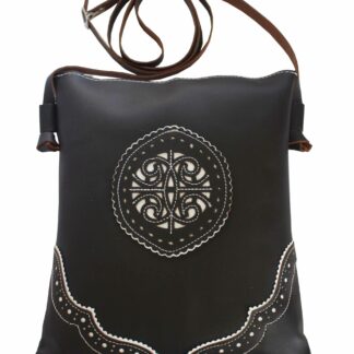 Bolso/Bandolera de Cremallera Picao - 26x22x6cm - Marrón chocolate