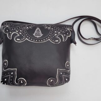 Bandolera Virgen del Rocío - 22x22x6cm - Marrón chocolate