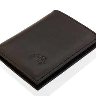 BILLETERA/TARJETERO PIEL - 6 TARJETAS Y PLACA RECTANGULAR