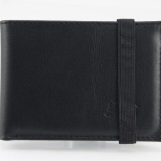 Cartera Billetera de Piel Negra con Placa Policía Nacional