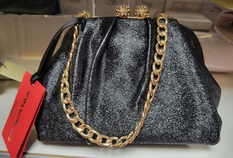 Bolso mano Clutch negro - Imagen 5