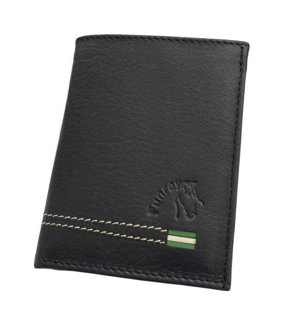 Funrey Cartera de Piel Billetera y Monedero España - 6 Tarjetas - Negro Andalousia
