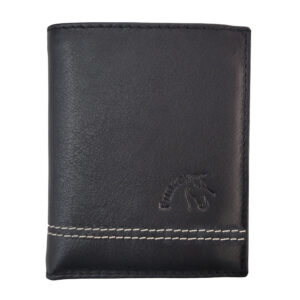 Funrey Cartera de Piel Billetera y Monedero - 6 Tarjetas - Negro