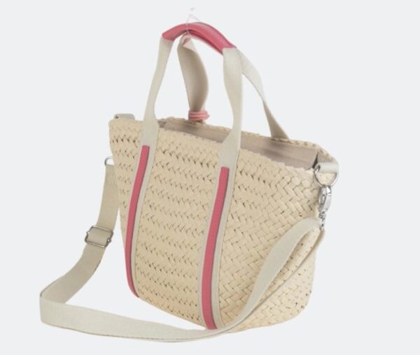 BOLSO KBAS BANDOLERA BEIGE Y ROSA - Imagen 2