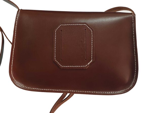 Funrey Bolso rociero de piel de Ubrique marrón convertible con cinturón - Imagen 4
