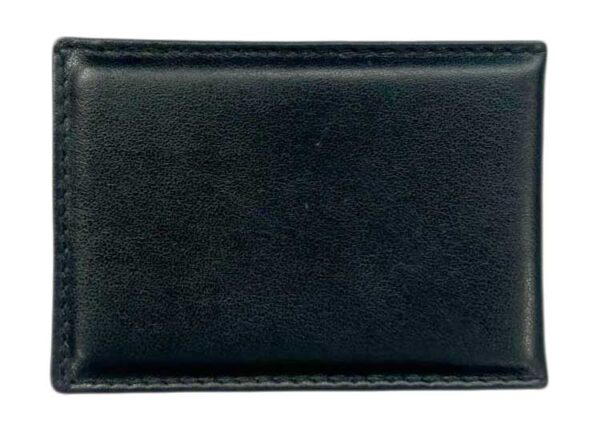 Funrey  Cartera Portaplaca en Piel - Muy Fina y pequeña para la Tarjeta y Placa de 9,5x7 cms. en Piel Color Negro - Imagen 4