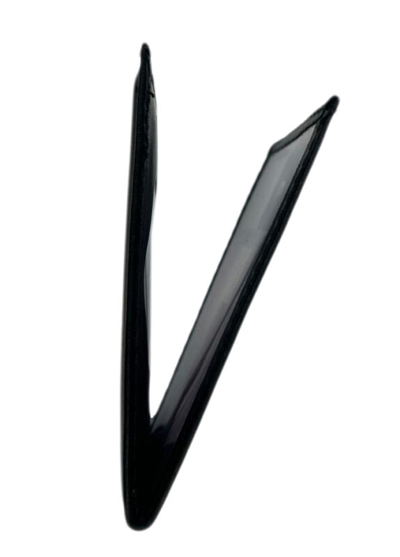 Dos Funrey Cartera Portaplaca en Piel - Muy Fina y pequeña para la Tarjeta y Placa de 9,5x7 cms. en Piel Color Negro - Imagen 2