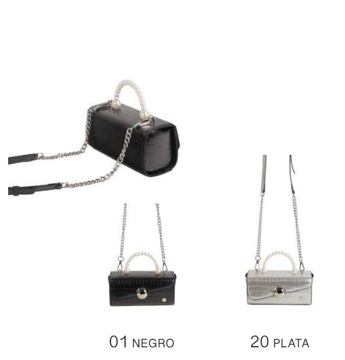 Bolso de mano cocktail perla - Imagen 4