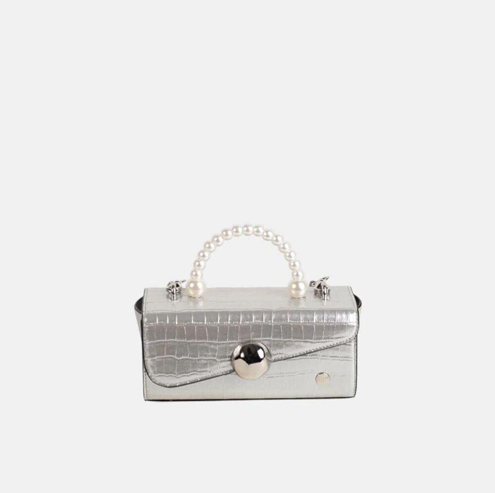 Bolso de mano cocktail perla