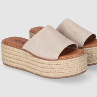Sandalias Serraje de Mujer Chika10 Leather Plataforma