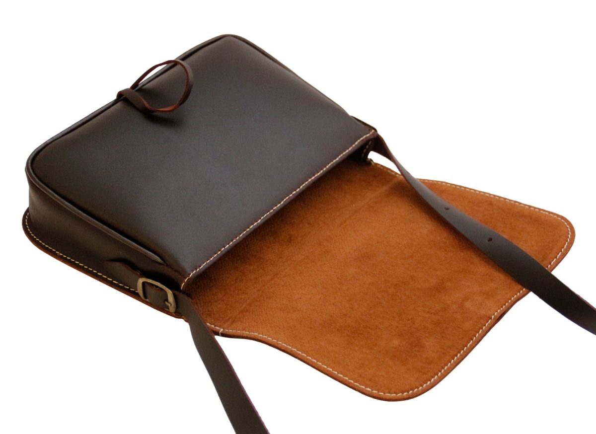 Bolso piel bordado virgen de la cabeza - Imagen 4