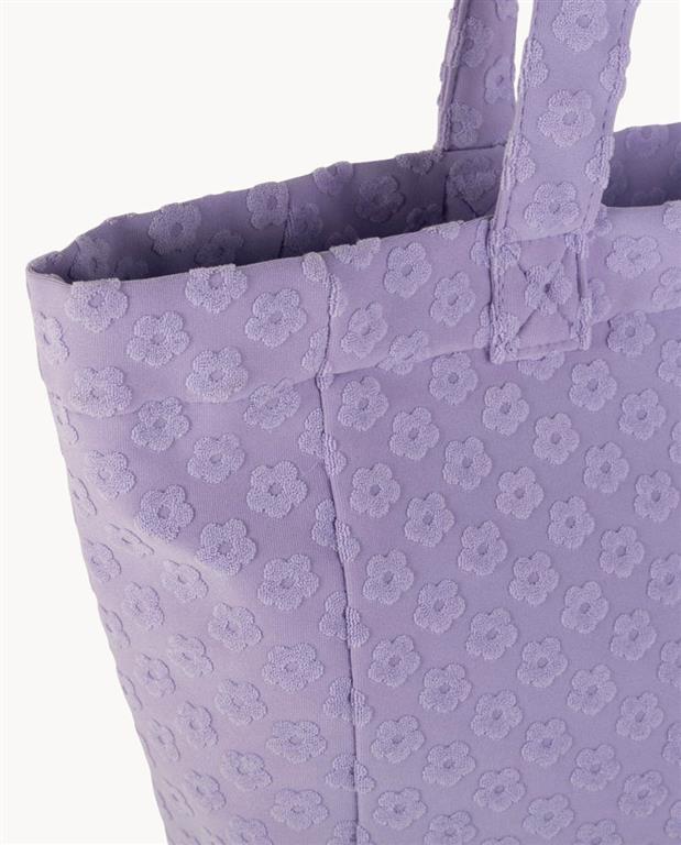 Bolso Playa Toalla,Con cremallera,Color Lila - Imagen 3